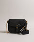 ESIA-Bags-Effortless glamour, meet ESIA. This saddle bag is crafted from luxurious leather, and you can keep even more essentials close at hand with the convenient back slip pocket. For a personalised touch, the removable branded webbing strap allows you to switch up your look effortlessly. Leather crossbody saddle bag Magnetic fastening with buckle tab Chain shoulder strap with padded leather panel Removable branded webbing strap Logo hardware Back slip pocket Dimensions: 5cm x 16.5cm x 21cm- Ted Baker Rom