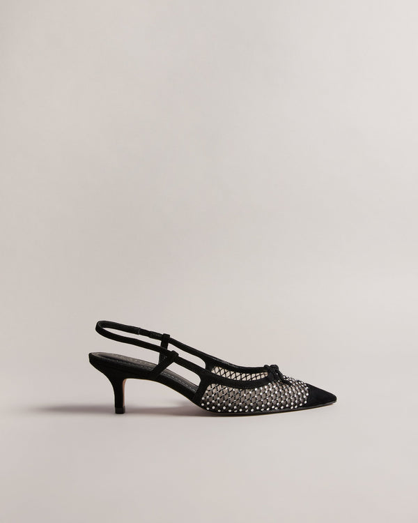 RELONA-Shoes-Crystal Mesh 60mm Sling Back- Ted Baker Romania