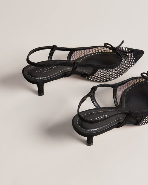 RELONA-Shoes-Crystal Mesh 60mm Sling Back- Ted Baker Romania