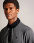 RAZEN-Tops-Ls Woven Collar Textured Polo- Ted Baker Romania