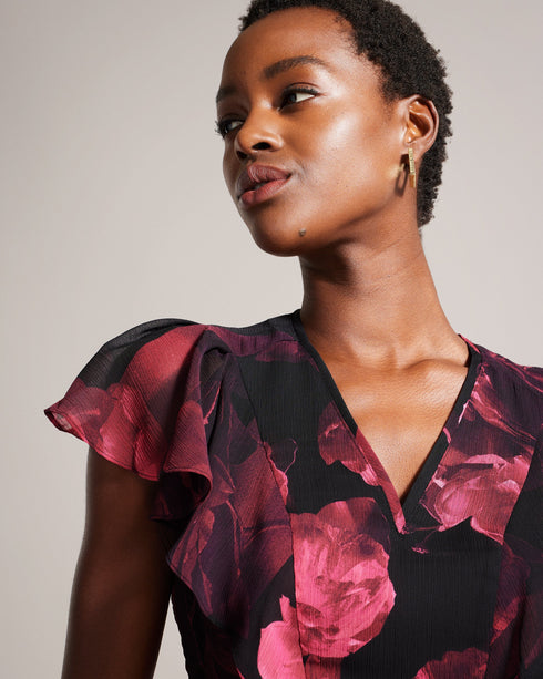 BELAMAY-Tops-Angel Sleeve Peplum Top- Ted Baker Romania