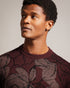 SIMPSO-Knitwear-Crafted from a luxurious wool blend, SIMPSO provides the ideal balance of warmth and style for chilly days. A sketchy floral design brightens up your wardrobe and its classic silhouette can be paired with anything. Jumper Sketchy floral design Wool blend Long sleeves Crew neck Ribbed trims O'Shea is 6'2.5" / 1.89m and wears Maroon in a Ted size 3- Ted Baker Romania