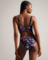 ABELAA-Swimwear-ABELAA makes waves. The retro-inspired high waist on these bikini bottoms is complemented by a vibrant floral print, so nothing can stand between you and feeling fabulous on the beach. Bikini bottom Floral print High waist Branded metal plaque- Ted Baker Romania