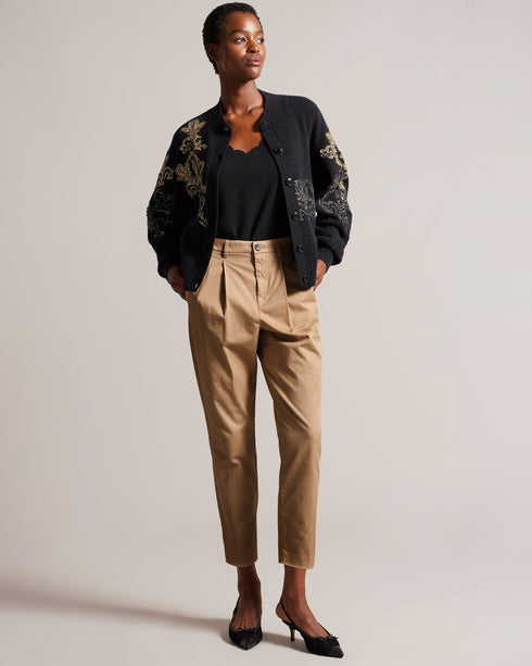 MARYIAH-Trousers-High Waisted Tailored Slim Trouser- Ted Baker Romania