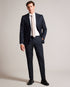 OWENT-Trousers-Slim Jacquard Check Suit Trousers- Ted Baker Romania
