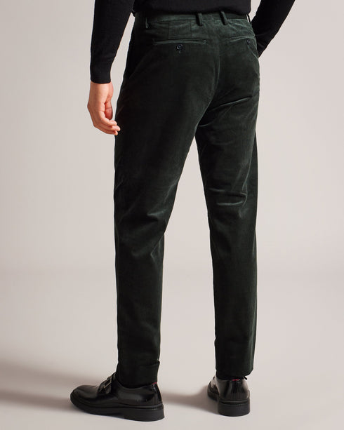 DURHAMT-Trousers-Go bold with DURHAMT. Crafted from Italian cotton, these corduroy trousers offer comfort and style in one. They have pockets for your essentials and kick tape on the hem for added durability. Corduroy trousers Slim fit Italian cotton Pockets Kick tape on hem Zip fastening with hook and bar Matching jacket: DURHAMJ- Ted Baker Romania