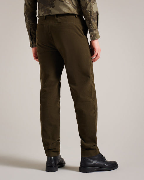 RUFUST-Trousers-Give any look a tailored feel with RUFUST. These trousers have a tapered fit with angled front pockets for suave style, whilst the moleskin material adds warmth to make them even more versatile. Moleskin trousers Tapered fit Cotton blend Hook and bar double fastening Belt loops Angled front pockets Welt back pockets Lewis is 6'2" / 1.88m and wears Taupe in a Ted size 3- Ted Baker Romania