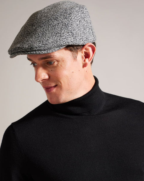 BENIEY-Hats-Complete your look with BENIEY. Crafted from a cosy wool blend and lined with soft cotton, this flat cap is the perfect blend of style and comfort. Flat cap Marled knit Wool blend Cotton lining Metal branded plaque- Ted Baker Romania