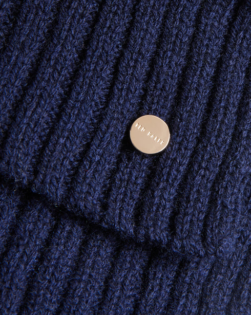 BERRYYS-Scarves-Cashmere Blend Ribbed Scarf- Ted Baker Romania