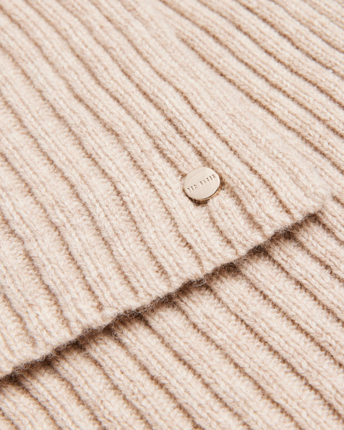 BERRYYS-Scarves-Cashmere Blend Ribbed Scarf- Ted Baker Romania