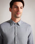 CROTONE-Shirts-Crafted from high-quality cotton, CROTONE offers both comfort and style. With its classic silhouette and ever-loved herringbone texture, it exudes sophistication. The button fastening and buttoned sleeve cuffs add a polished touch to this wardrobe staple. Cotton shirt Long sleeves Button fastening Classic collar Buttoned sleeve cuffs- Ted Baker Romania