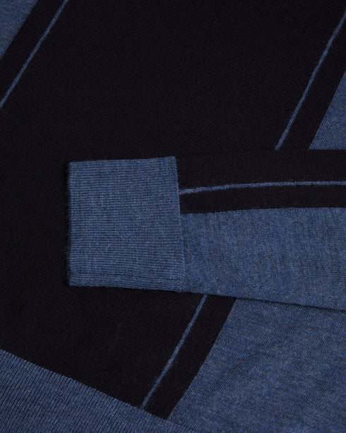 MITTED-Knitwear-Ls Merino T Striped Crew Neck- Ted Baker Romania