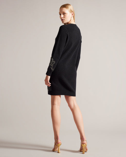 SALENAA-Dresses-Embellished Knit Dress- Ted Baker Romania