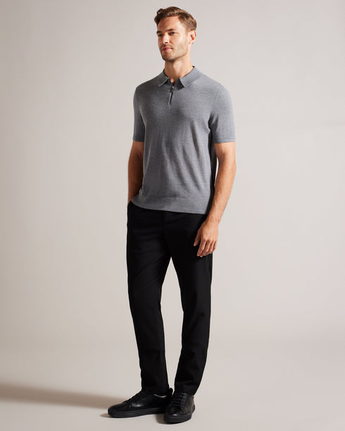 NGOLO-Trousers-Elevate your everyday style with our sleek NGOLO flannel trousers. Designed in a slim fit, they effortlessly blend sophistication and comfort which makes them a versatile addition to your wardrobe. Trousers Slim fit Zip fastening with hook and bar Pockets Glasgow striped tape detail- Ted Baker Romania