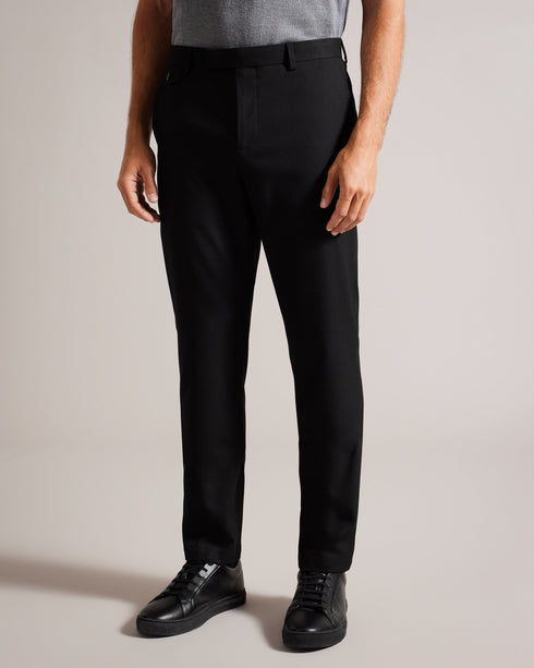 NGOLO-Trousers-Elevate your everyday style with our sleek NGOLO flannel trousers. Designed in a slim fit, they effortlessly blend sophistication and comfort which makes them a versatile addition to your wardrobe. Trousers Slim fit Zip fastening with hook and bar Pockets Glasgow striped tape detail- Ted Baker Romania