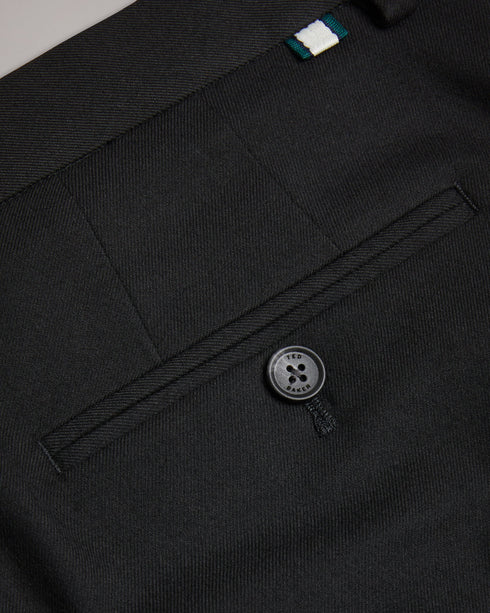 NGOLO-Trousers-Elevate your everyday style with our sleek NGOLO flannel trousers. Designed in a slim fit, they effortlessly blend sophistication and comfort which makes them a versatile addition to your wardrobe. Trousers Slim fit Zip fastening with hook and bar Pockets Glasgow striped tape detail- Ted Baker Romania