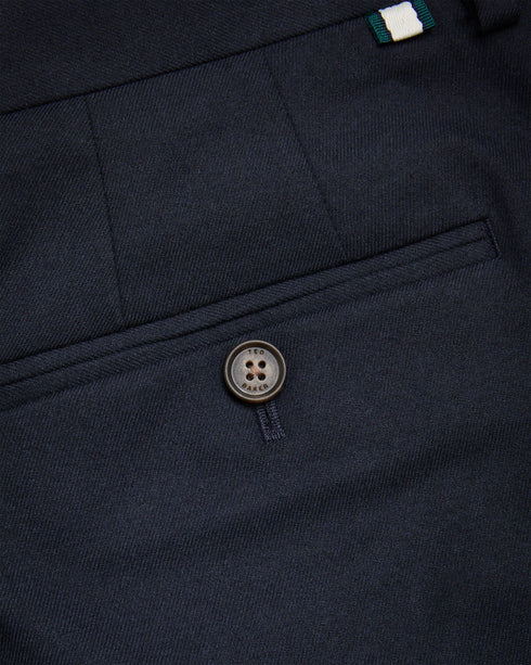 NGOLO-Trousers-Elevate your everyday style with our sleek NGOLO flannel trousers. Designed in a slim fit, they effortlessly blend sophistication and comfort which makes them a versatile addition to your wardrobe. Trousers Slim fit Zip fastening with hook and bar Pockets Glasgow striped tape detail- Ted Baker Romania