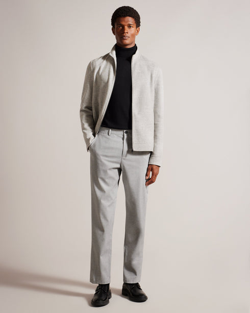 VERANE-Trousers-From conquering the boardroom or hitting the latest hotspot, the VERANE trousers are as versatile as they are suave. Crafted with a herringbone texture and just the right amount of stretch, they'll have you looking sharp and feeling comfortable. Smart trousers Herringbone texture Light stretch Regular fit Belt loops Pockets O'Shea is 6'2.5" / 1.89m and wears Light Grey in 32 R- Ted Baker Romania