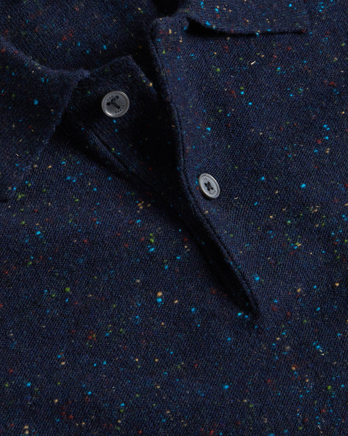 USTEE-Knitwear-Elevate your casual game with this USTEE. Wear it to brunch, work, or a garden party and watch the compliments roll in. Polo shirt Short sleeves Cable knit detailing Button fastening Classic collar Marled texture- Ted Baker Romania