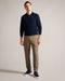 QUANTEM-Trousers-Tapered Fit Flannel Trouser- Ted Baker Romania