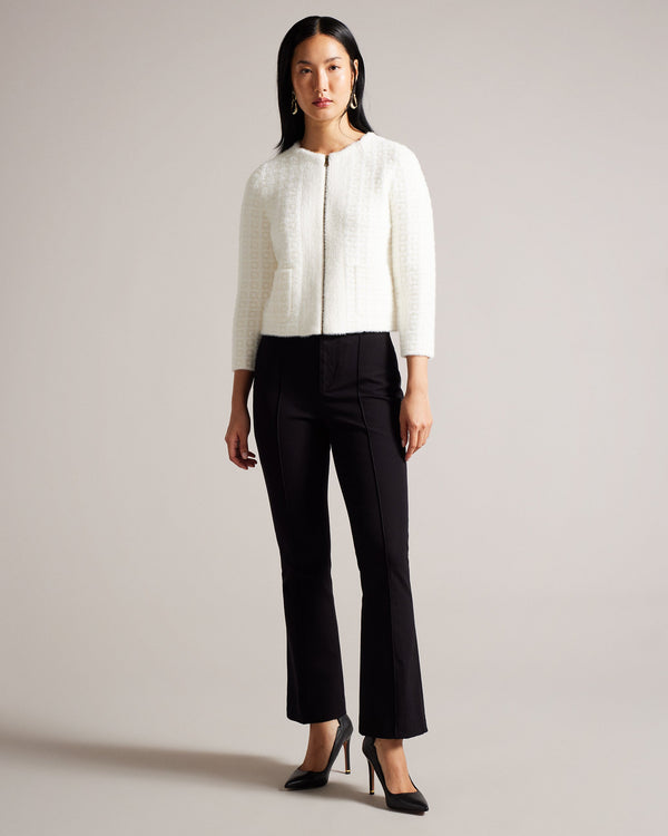 BELENAH-Trousers-High Waisted Slim Fit Kick Flare Trouser- Ted Baker Romania