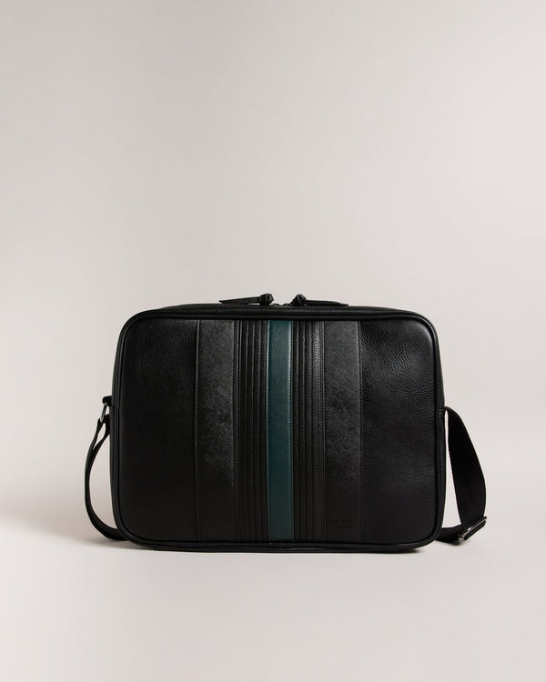EVVAN-Bags-The embodiment of suave style, the EVVAN crossbody bag in faux leather features a distinguished striped design. It features an adjustable shoulder strap for versatility and comfort in carrying. Crossbody bag Faux leather Striped design Adjustable shoulder strap Zip fastening Internal pocket Dimensions: 7cm x 27cm x 37cm- Ted Baker Romania