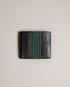EVON-Wallets-Striped Leather Bifold Wallet- Ted Baker Romania