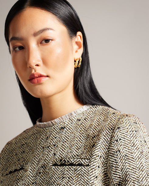 FELIOJ-Tailoring-Boucle Tee With Welt Pockets- Ted Baker Romania