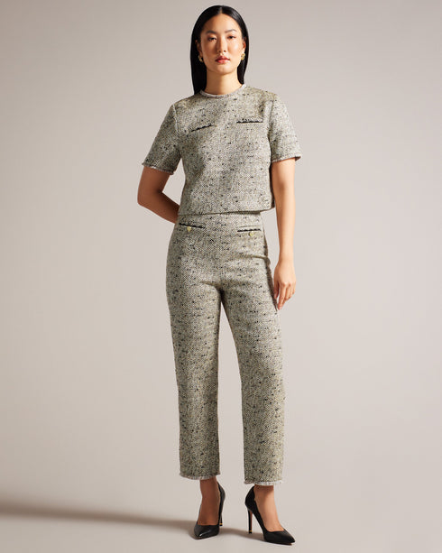 FELIOJ-Tailoring-Boucle Tee With Welt Pockets- Ted Baker Romania