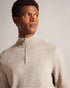 KURNLE-Knitwear-Ls T Stitch Knitted Half Zip- Ted Baker Romania