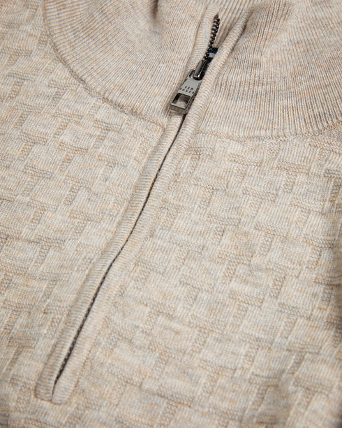 KURNLE-Knitwear-Ls T Stitch Knitted Half Zip- Ted Baker Romania