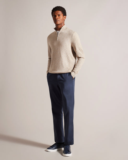 KURNLE-Knitwear-Ls T Stitch Knitted Half Zip- Ted Baker Romania