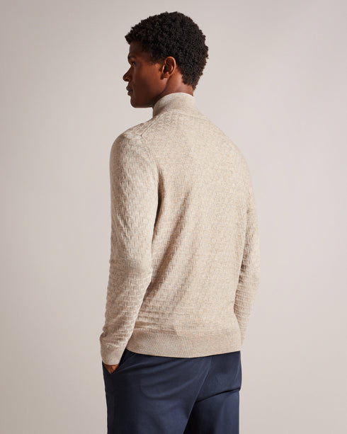 KURNLE-Knitwear-Ls T Stitch Knitted Half Zip- Ted Baker Romania