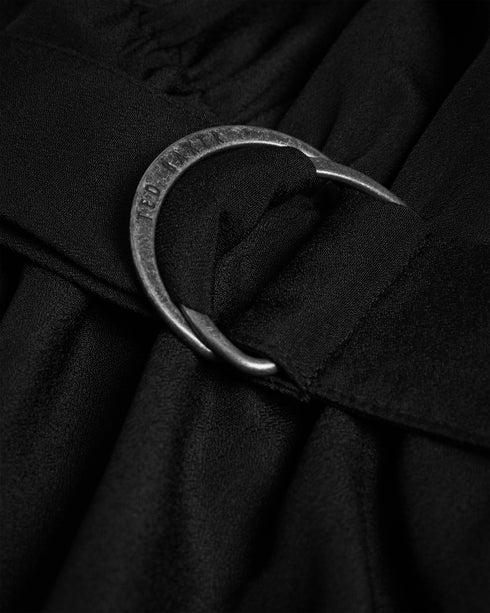 COMUS-Dresses-From a day in the office to evening drinks, COMUS has you covered. With its long sleeves and V-neck, it's effortlessly chic. Gathered shoulders add a touch of elegance to complete the look. Midi shirt dress Long sleeves V-neck Belted waist Gathered shoulders- Ted Baker Romania