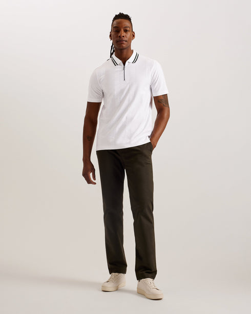 ORBITE-Tops-SS Slim Fit Jacquard T Polo- Ted Baker Romania