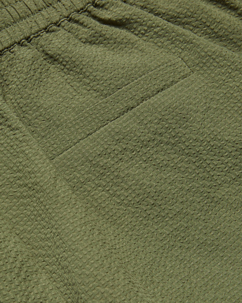 MORASCO-Trousers-It's all in the details: Slim joggers Seersucker texture Ankle length Elasticated waistband Tie fastening with branded hardware Angled front pockets Back slip pocket Stephanie is 5'8.5" / 1.74m and wears Khaki in a Ted size 1- Ted Baker Romania