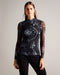 KAESA-Tops-High Neck Mesh Top- Ted Baker Romania