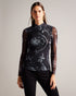 KAESA-Tops-High Neck Mesh Top- Ted Baker Romania