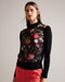 FRASIEE-Knitwear-It's all in the details: Knitted sweater Ribbed collar Floral print Long sleeve design- Ted Baker Romania