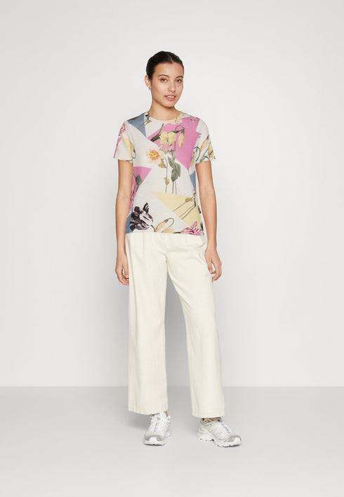BEKCA-Tops-Boxy T-Shirt with Twisted Neck and Shoulder- Ted Baker Romania