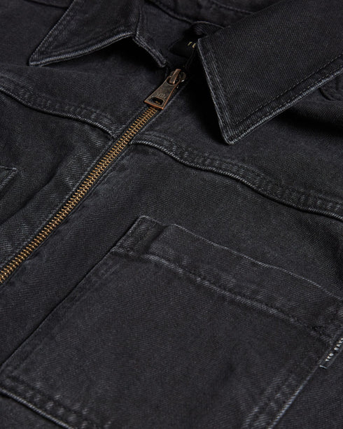 ALEYAH-Trousers-Get your wardrobe jumping for joy with the addition of ALEYAH. Bringing a statement for all seasons, this denim jumpsuit zips up at the front allowing for the ultimate cover-up or a slightly more revealing statement depending on your event. Pair with chunky boots for a more dressed up look, or match with simple trainers and a plain t-shirt for a casual day vibe. The fabric of this product contains organic cotton. Organic cotton has a proven lower environmental impact than conventional cotton