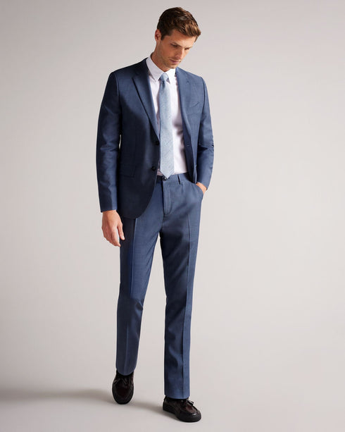ALLER-Trousers-Slim Fit Mohair Look Trs- Ted Baker Romania