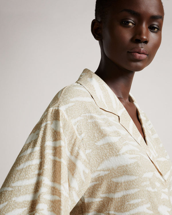 ANEHSA-Tops-Faux Wrap Front Top With D-Rings- Ted Baker Romania