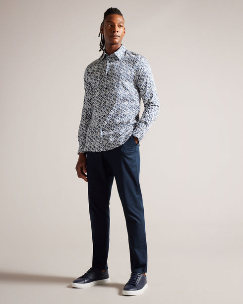 CAPUA-Shirts-Revamp your wardrobe with our CAPUA shirt, crafted from a comfortable cotton blend. This shirt is a must-have, featuring a charming ditsy floral print that adds a playful touch to your look. Button up shirt Cotton blend Ditsy floral print Long sleeved Classic collar- Ted Baker Romania