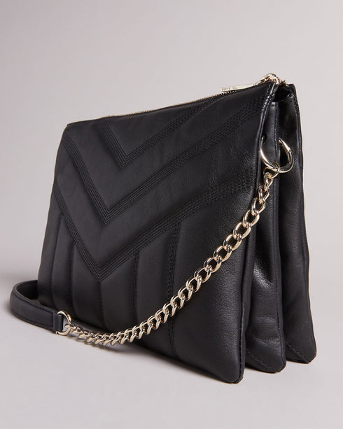 AYAHLA-Bags-Start The Day Right And Sling Ayahla Onto Your Shoulder. Featuring A Prettily Stitched Quilted Design This 100% Leather Handbag Adds A Little Laidback Glamour With Its Gold-tone Chain Detailing. Whether You're Dressing Up Or Dressing Down This Versatile Bag Can Always Keep Up With Your Plans. Quilted handbag 100% leather outer 100% cotton lining Strap features gold-tone chain Zip-up top Internal pockets Stitching detailing Ted Baker-branded- Ted Baker Romania