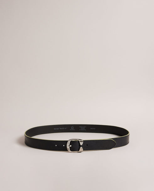 CREDIT-Belts-Crafted From Split Grain Leather In An Understated Design Credit Will Make For A Sturdy And A Stylish Complement To Your Look Whatever The Occasion. by Purchasing This Product You Are Supporting Responsible Leather Manufacturing Through The Leather Working Group. Belt Split grain leather Buckle fastening Ted Baker branded- Ted Baker Romania