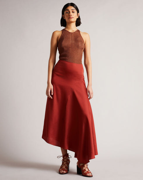 FELISSA-Knitwear-Metallic Racer Knit Tank- Ted Baker Romania