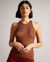 FELISSA-Knitwear-Metallic Racer Knit Tank- Ted Baker Romania