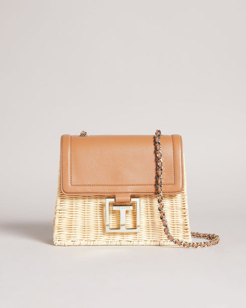 JAYRINA-Bags-T Detail Basket Weave Cross Body- Ted Baker Romania