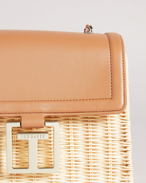 JAYRINA-Bags-T Detail Basket Weave Cross Body- Ted Baker Romania